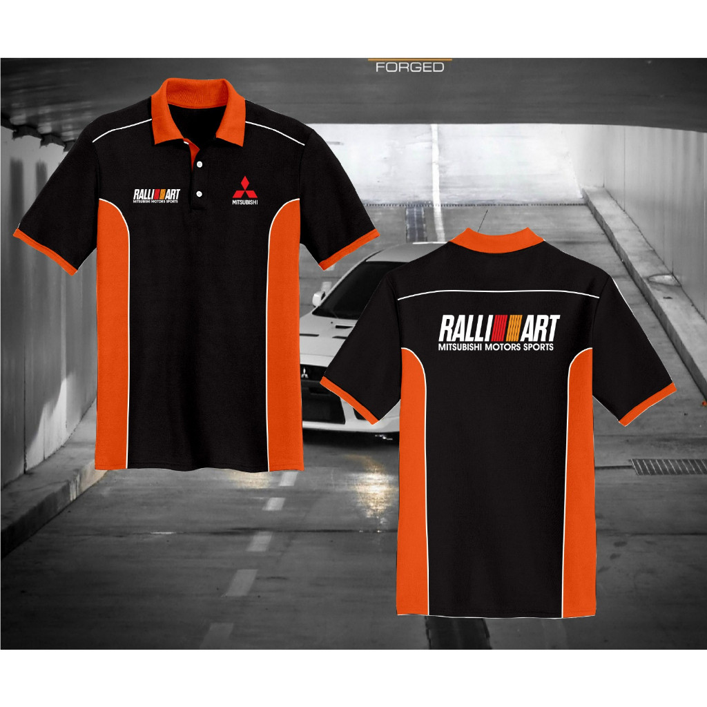 Áo thun Mitsubishi Ralliart Racing Baju Microfiber