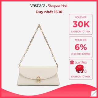 [Voucher 30K | 15.10] Vascara Túi Đeo Vai Hình Thang Nắp Gập Nhấn Khóa Kim Loại - SHO 0279