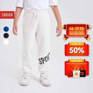 Quần nỉ bé trai CANIFA cạp chun có hình in 2BP24C002
