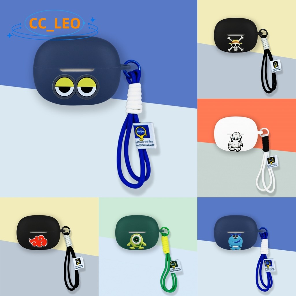 Case for QCY Crossky C50 Cartoon Silicone Soft Case Suitable for QCY Croosky C50 Shockproof Shell Pr