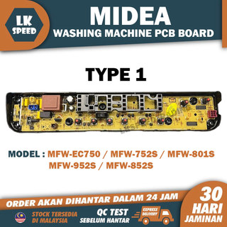 MFW-752S MFW-801S MFW-952S MFW-EC750 MFW852S MIDEA ĐIỀU KHIỂN PCB BAN MÁY GIẶT Mlb10