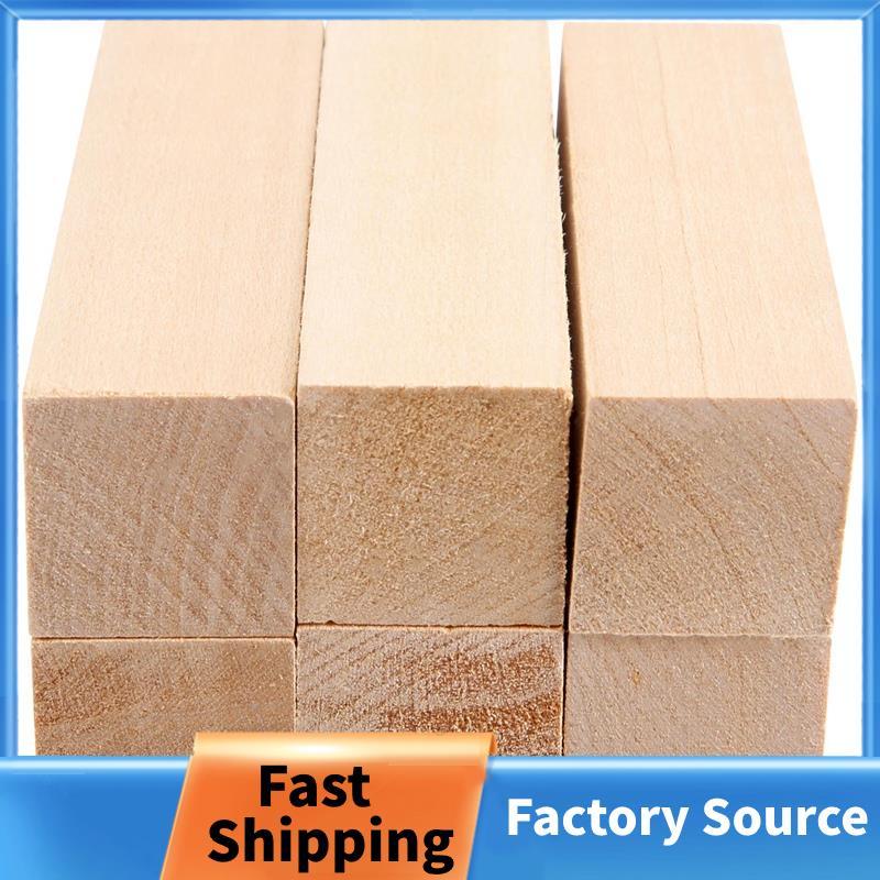 6 Chiếc Basswood Khắc Khối Gỗ Cho Người Mới Bắt Đầu Khắc Sở Thích Bộ DIY Khắc Gỗ