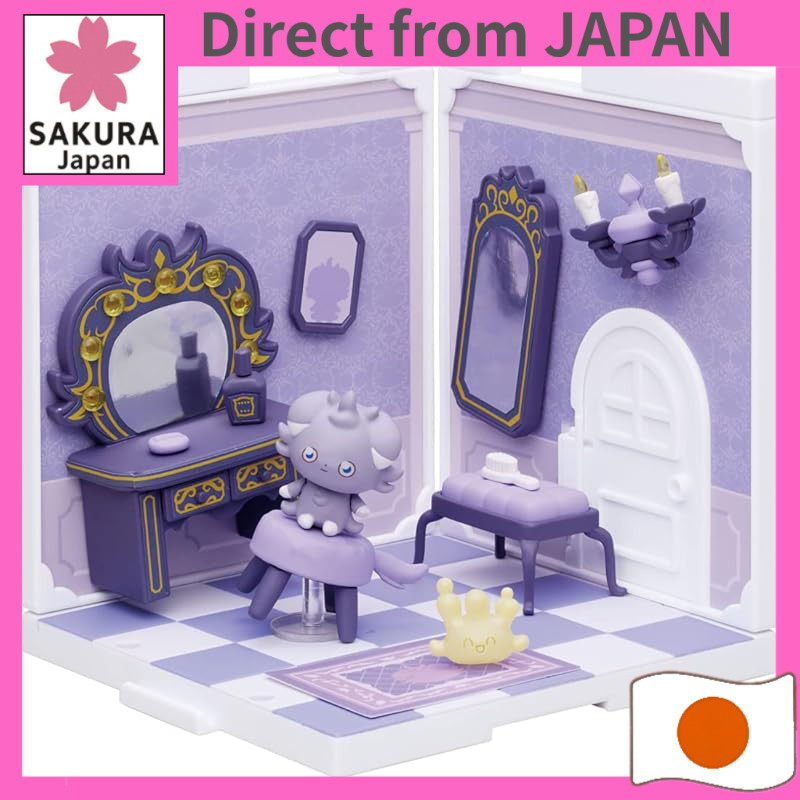 TAKARA TOMY Pokemon Pokepiece House Playset with Scorbunny, Pikachu, Piplup, Rowlet, Pichu, Espurr, 