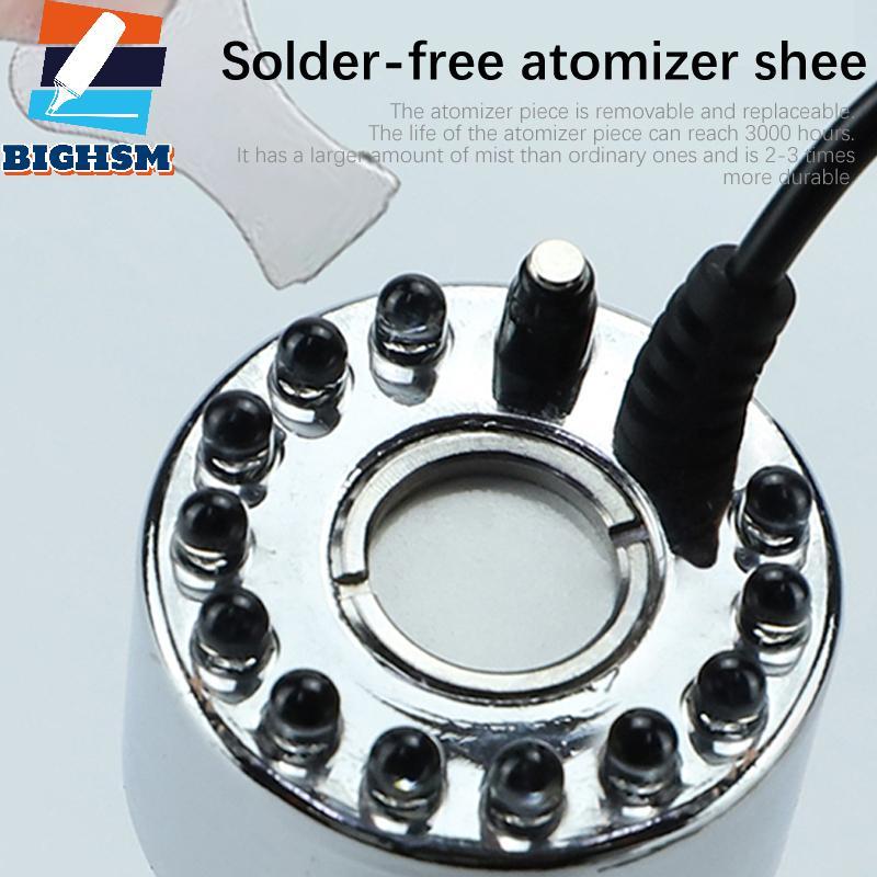 [BIGHSM] Đèn LED Halloween Đài Phun Nước Ao Fogger Mini Mist Maker Fogger Pond Garden Máy Phun Sương