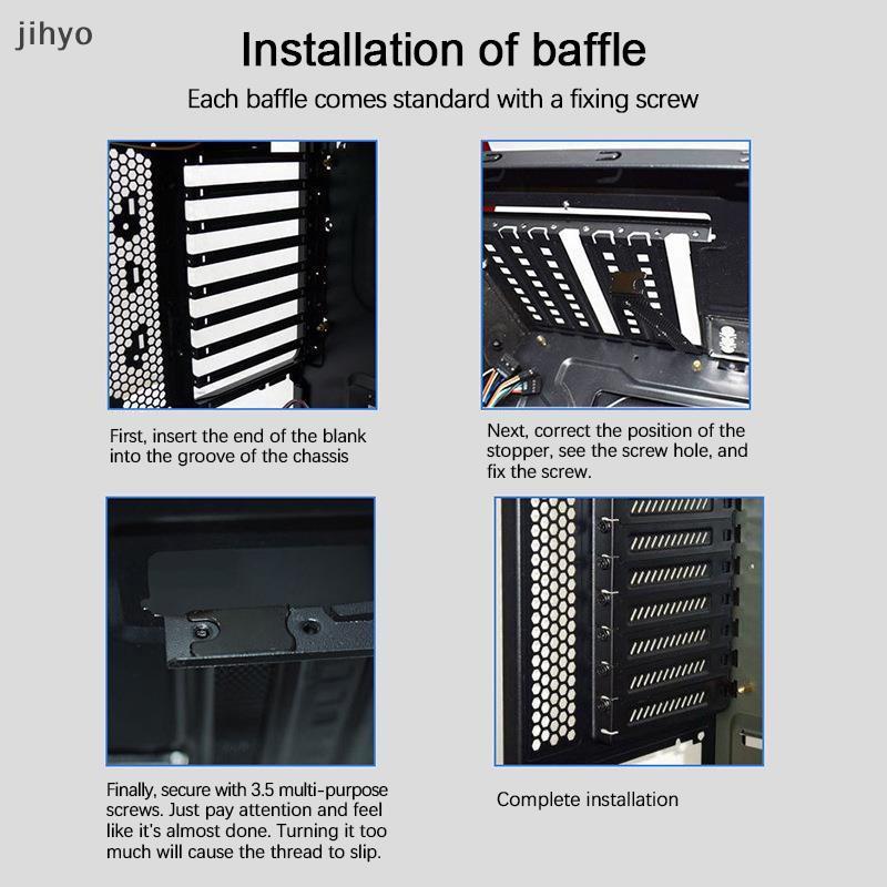 [jihyo] 5 Chiếc Desktopputer Host Chassis PCI Cooling Dust Filter Baffle