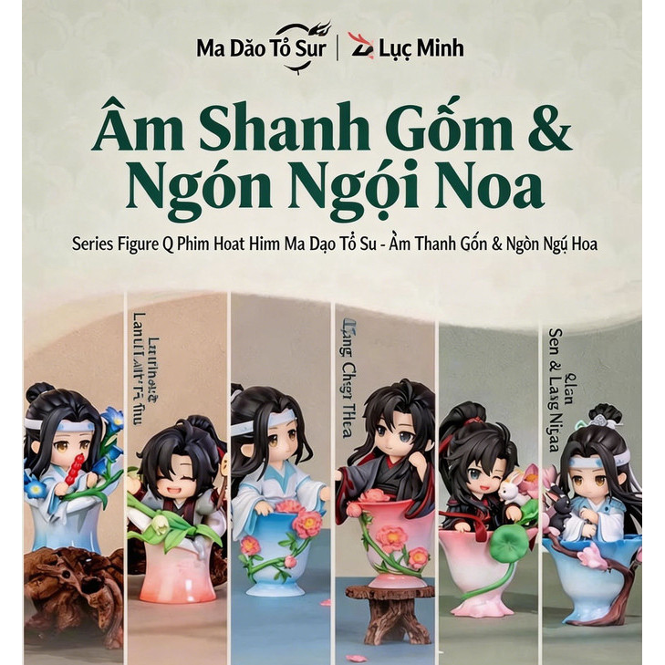 【Fast shipping】ma đạo tổ sư Wei Wuxian Lan Wangji mô hình doll truyện tranh Grandmaster of Demonic C