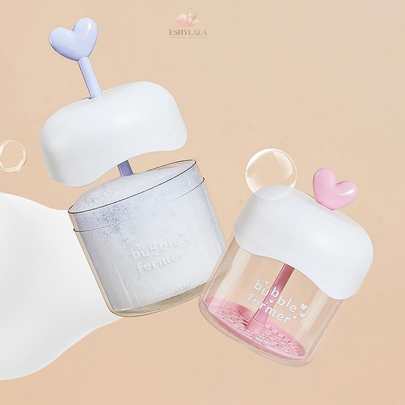 Eshylala Máy tạo bọt cầm tay Cốc tạo bọt bong bóng Máy làm sạch da mặt Cốc tạo bọt Máy làm bong bóng