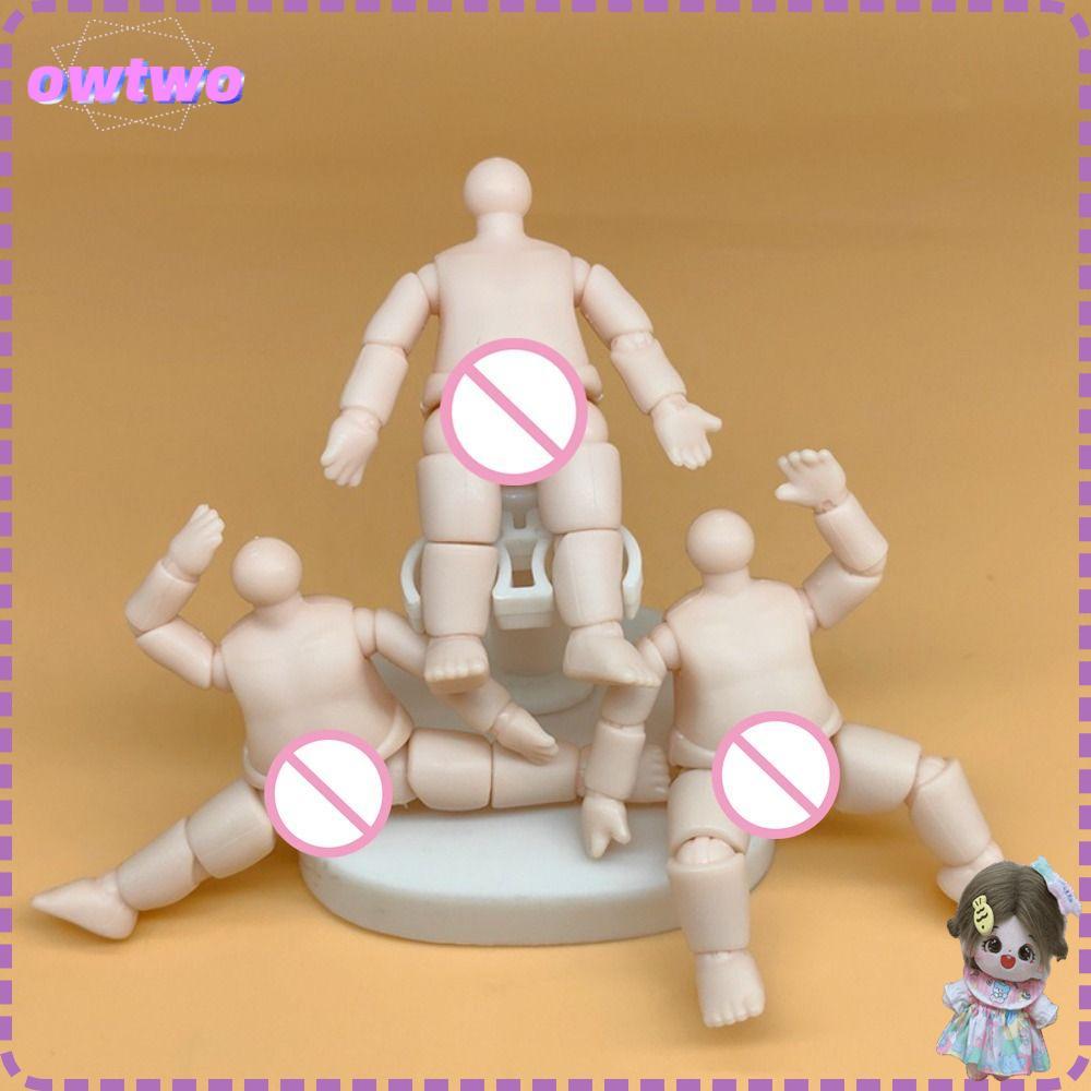 Búp bê cơ thể OWTWO, Búp bê hình búp bê Anime PVC, Bền cao 6,3 cm Nhiều khớp Thân búp bê BJD cho búp