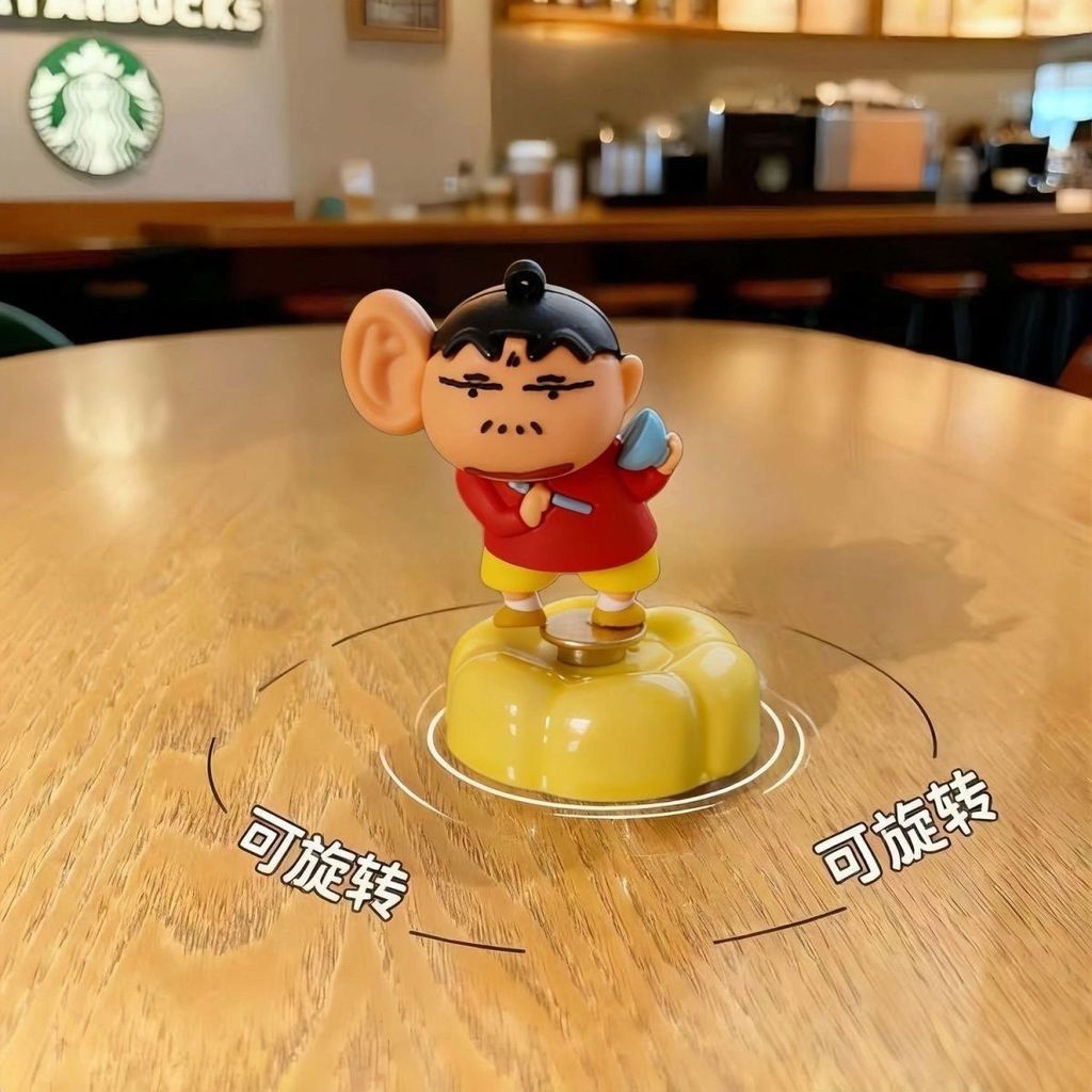 Đồ Trang Trí Xe Hơi Xoay Crayon Shin-Chan Hợp Thời Trang Chơi Hình Xe Đồ Trang Trí Người Ảnh Hưởng V