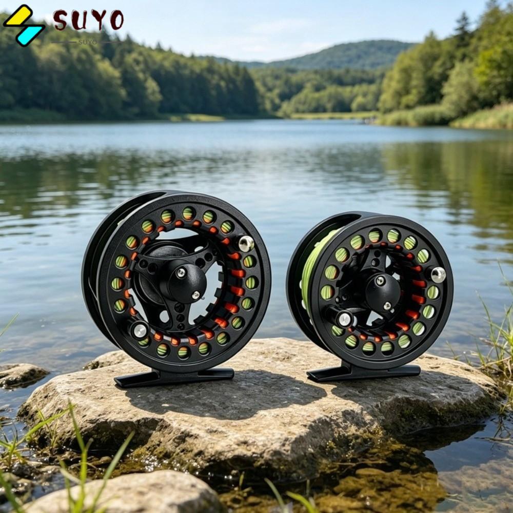 SUYO Fly Fishing Reel, WF Nổi Fly Line Backing Leader Fly Reel Combo, Nhôm Mịn Arbor Lớn 3 / 4 5 / 6