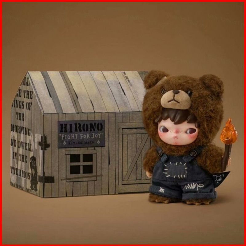 GL Hirono Living Wild Bear-Coated Torchbearer Blind Box Vinyl-Plush Doll Bag Charm plushie GL