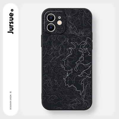 JURSUE Ốp lưng Nghệ thuật trừu tượng tối giản chống sốc chống bẩn mềm cho iPhone 17 Air 16 15 14 13 12 11 PRO MAX SE 2020 X XR XS ip 8 7 Plus MZ506850Q