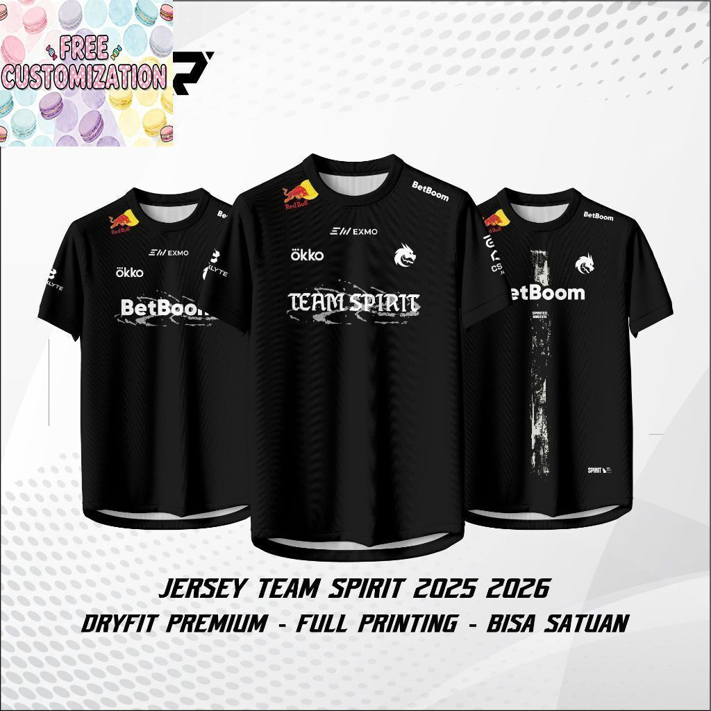 Mới nhất Team Spirit 2026 Jersey - Spirit Game Valorant, CSGO, Áo thun nam ngắn tay Dota Jersey Free
