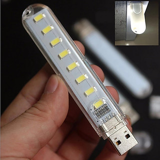 Đèn LED USB Mini 8 Bóng Siêu Sáng – Tiết Kiệm Điện Dùng Cổng USB 5V