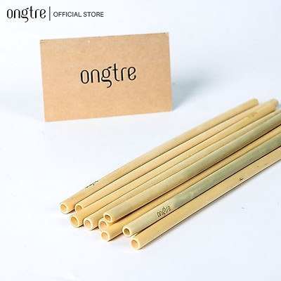 Bộ 100 Ống Hút Tre ONGTRE 20cm | Ống Hút Tre Eco, Bamboo Straw, Quán Cà Phê, Nhà Hàng, Resort
