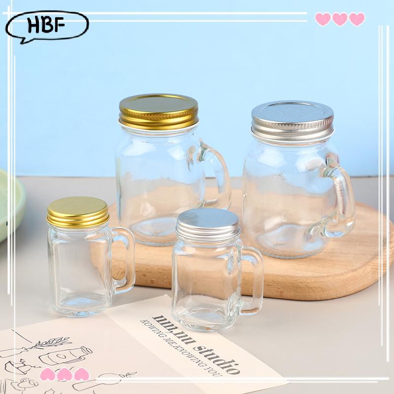HFVN 120ml Mini Jar Kính Có Tay Cầm - Bar Party Vodka Glass Quà Tặng HOT