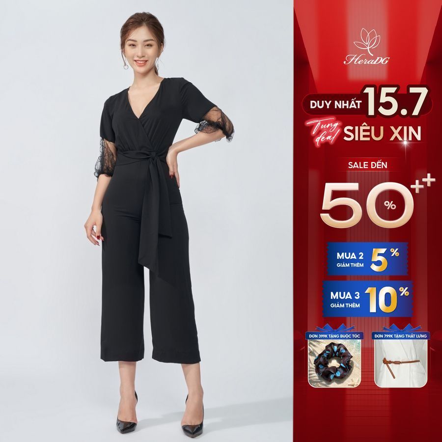Jumpsuit tay phối ren HERADG - SJS20006