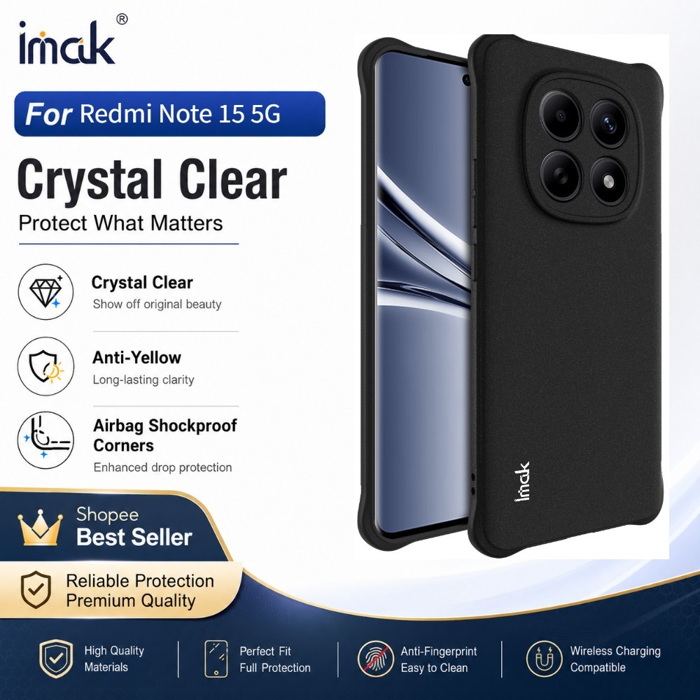 Ốp Lưng Mềm Cho Redmi Note 15 Global 4G 5G Trong Suốt TPU Chống Sốc Tăng Edge CA0002