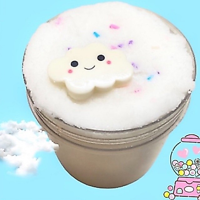 (Snowonder) Slime Mây/ Slime Cloud Candy 120ml/ Kẹo Mây/ Kèm charm đám mây/ Slime mây tuyết Mỹ bông 