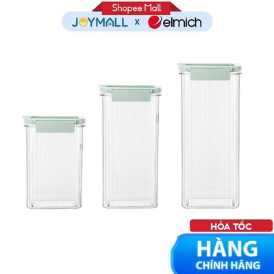 Bộ 3 Hộp Bảo Quản Thực Phẩm Elmich EL3123, Dung tích hộp 1010ml, 1450ml, 2000ml - Hàng Chính Hãng - JoyMall