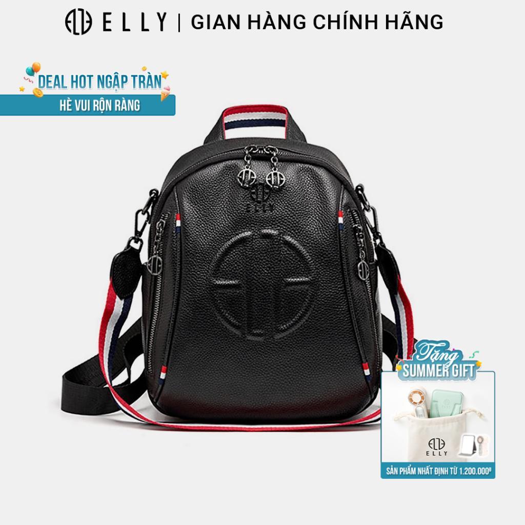 [TẶNG SUMMER GIFT 399KBalo nữ da thật ELLY EB30 balo thời trang đeo vai cao cấp công sở sang trọng