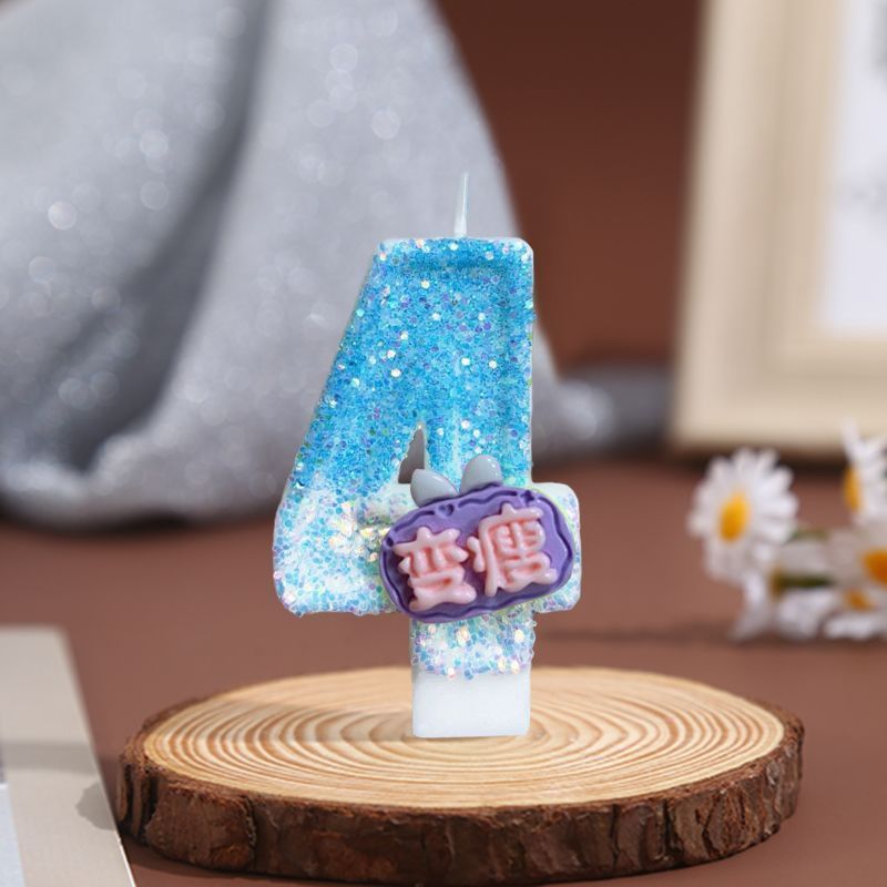 Số Sinh Nhật Nến Bánh Công Chúa Vương Miện Đảng Bánh Sinh Nhật Sáng Tạo Handmade Trang Trí Sinh Nhật