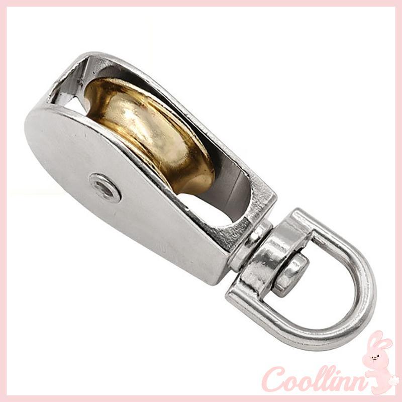 COO XoayPulley Lực Kéo Bánh Xe Ròng Rọc Khối Con Lăn Ròng Rọc Yên Tĩnh 360°Xoay 220-308 Dung tích vò