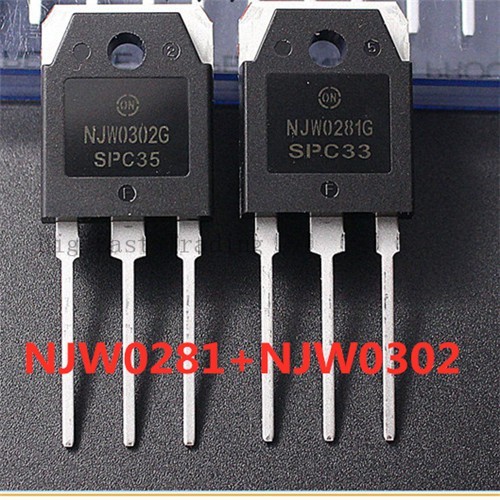 10 chiếc NJW0281 NJW0302 (5 CÁI NJW0281 + 5 CÁI NJW0302) TO-3P NJW0281G NJW302G Ống ghép nối âm than