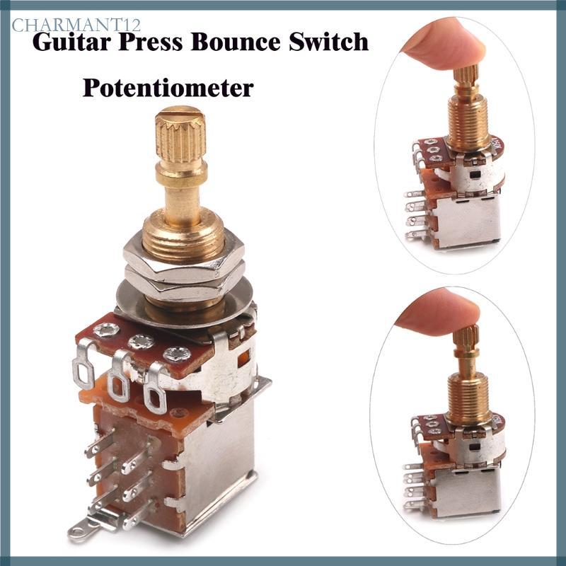Char Guitar Switch Núm A500K B500K A250K B250K Bấm Điều Khiển Điện Áp