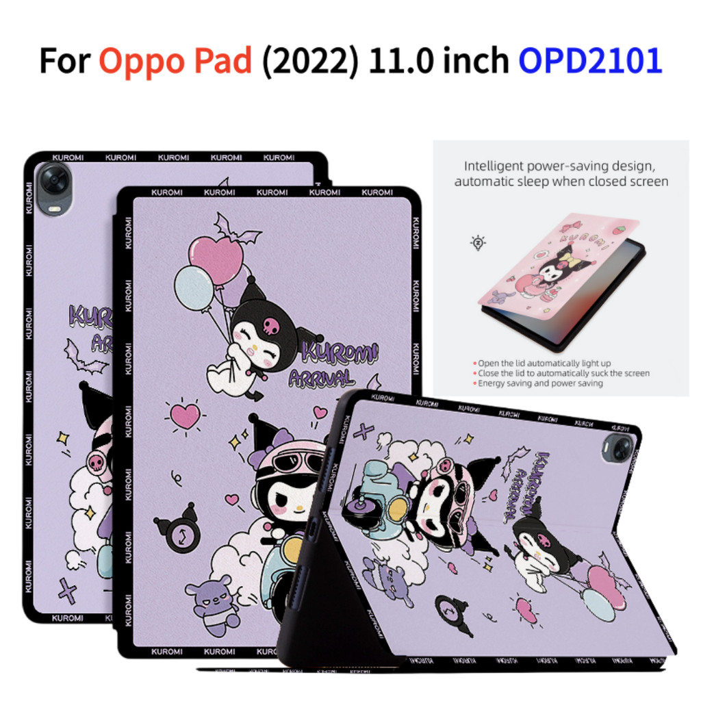 Thời Trang Da PU Flip Stand Máy Tính Bảng Bảo Vệ Cho 1.36 Inch 2022 OPPO Pad Air Model OPD2102 X21N2