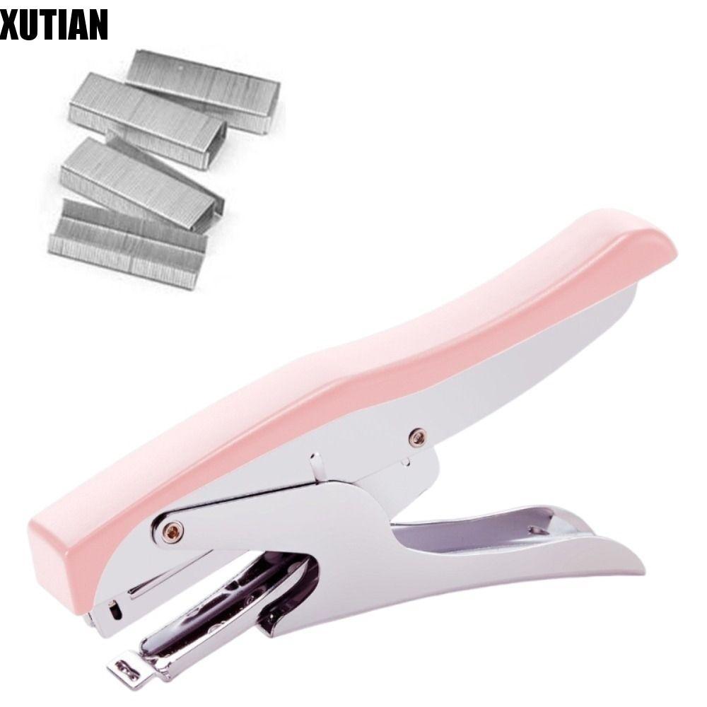 Máy ghim cầm tay bằng kim loại XUTIAN, Máy ghim cầm tay hạng nặng tiện dụng, Vật tư đóng sách văn ph