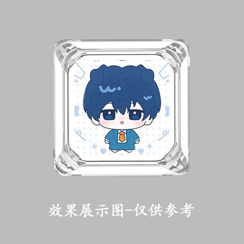 ✨Cửa hàng được đề xuất✨Amnesia Bắt Keycap Trong Suốt Hoạt Hình Đơn Dễ Thương Anime Xuyên Trục Bàn Ph