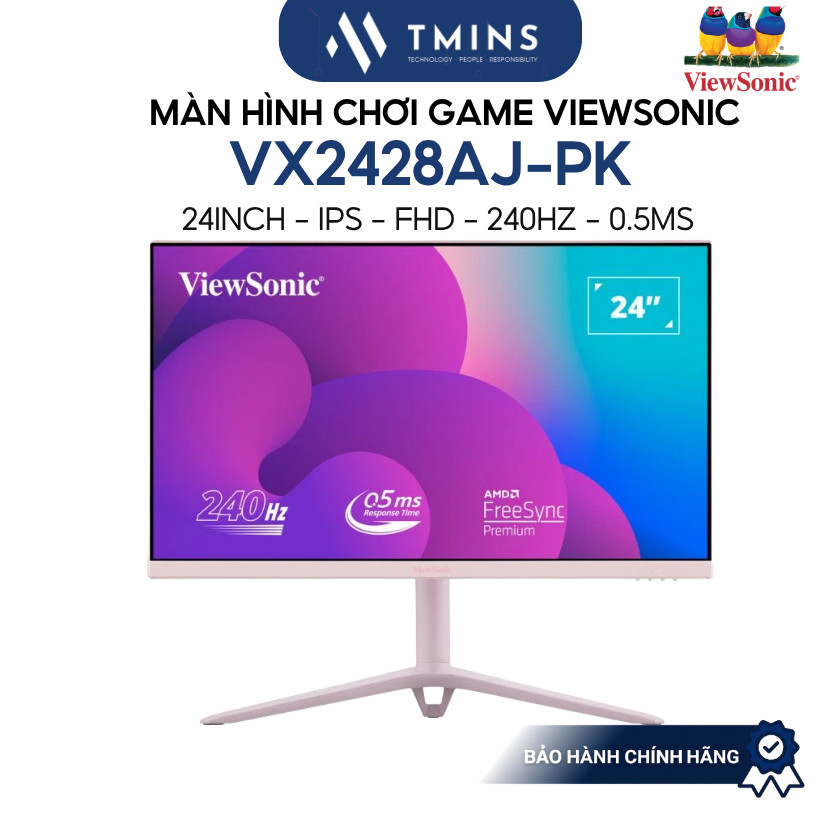 Màn hình Viewsonic VX2428AJ-PK/BL (24inch - IPS - FHD - 240hz - 0.5ms) - Hàng chính hãng.