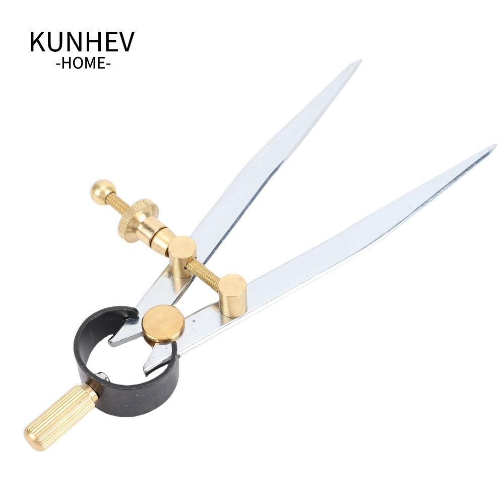 KUNHEV Wing Divider Caliper, Thép Carbon Flat Leg Shape Spring Divider Caliper, Đồng thau có thể điề