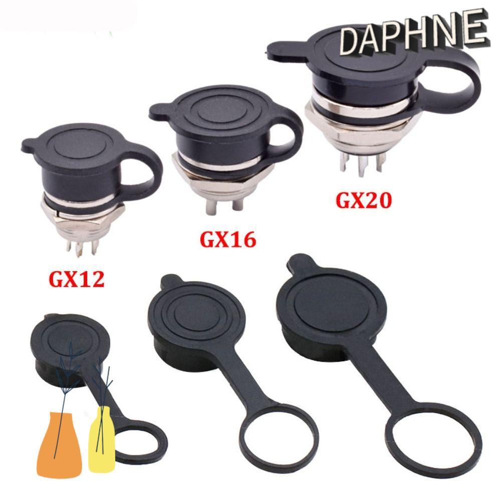 Nắp chống bụi DAPHS GX12 GX16 GX20, Vỏ ổ cắm tròn hàng không nhẹ chống nước, Vỏ bảo vệ cao su chống 