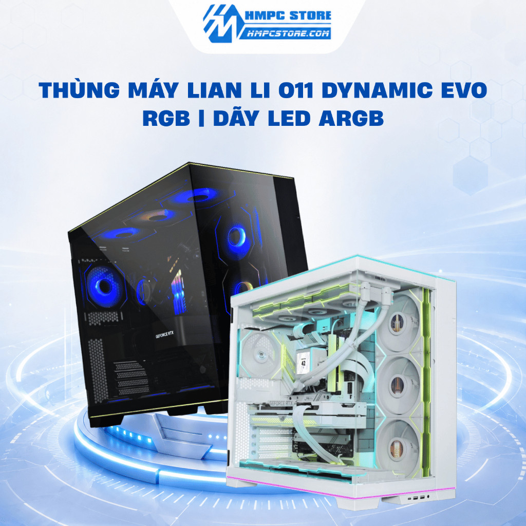 Case - Thùng máy Lian Li O11 Dynamic EVO RGB | Dãy led ARGB, BH 1 năm