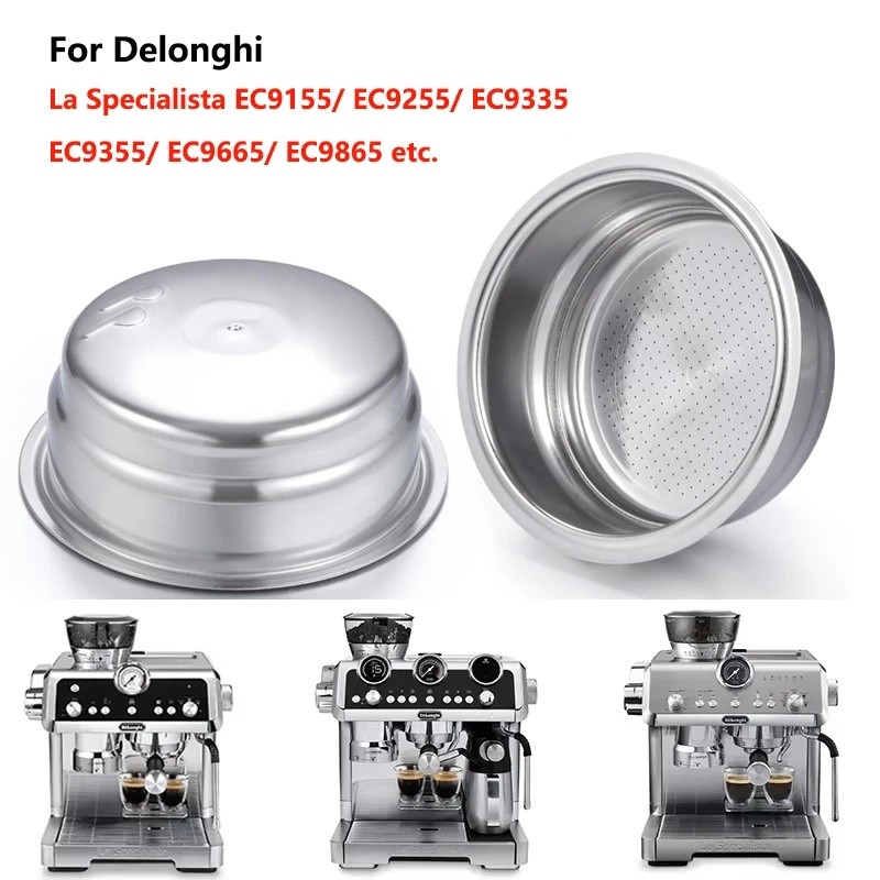 Giỏ lọc cà phê treo tường kép áp suất 51mm cho máy pha cà phê Delonghi La Specialista EC9355 / EC915