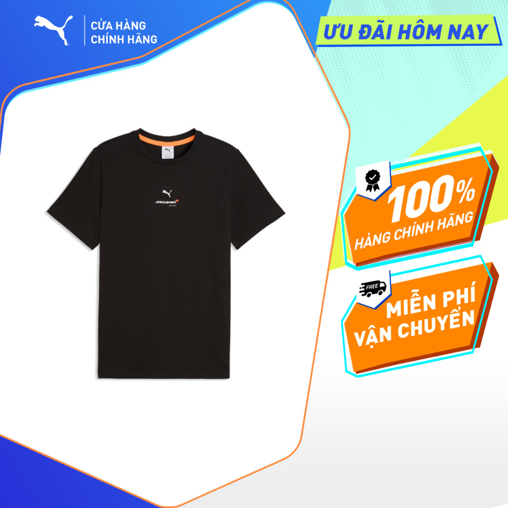 Áo Thun Thể Thao PUMA Nam McLaren Small Logo Tee Black Màu Đen
