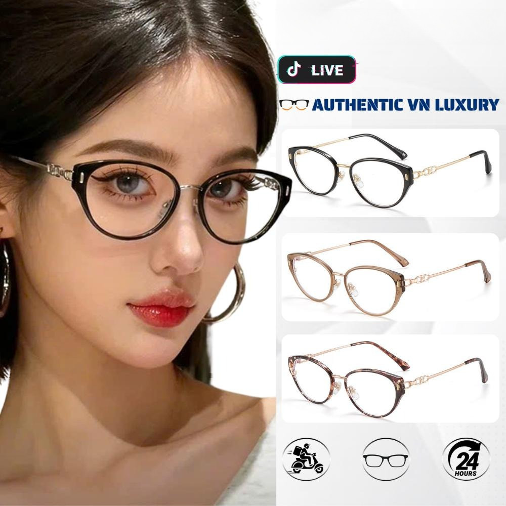 951【GEMTLE MCUSTER】Gọng Kính Hình Bầu Dục Phong Cách Hàn Quốc Dành Cho Nam Và Nữ Khung Tr Độ Rộng 54