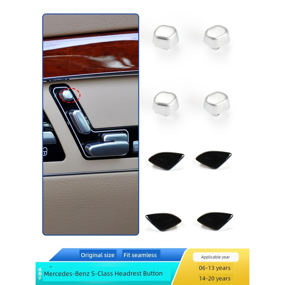 Thích hợp cho Benz S300 S350 S400 S500 Ghế Tựa Đầu Công Tắc Điều Khiển Nút Điều Chỉnh Nắp Nút Điều C