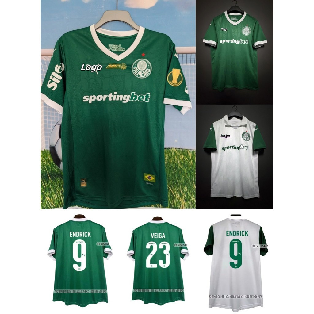 2025 / 26 Palmeiras Fan Edition Áo bóng đá sân khách Áo sơ mi ngắn tay