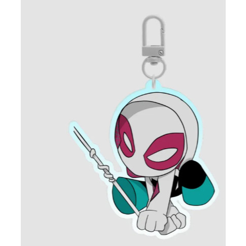 Gwen Stacy Colored Edge Acrylic Keychains