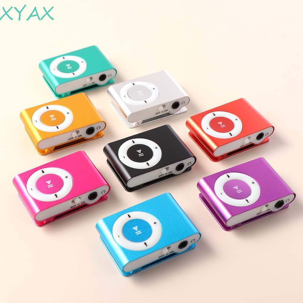 XYAX Clip MP3 Mini Di Động Walkman Kim Loại 3.5 Mm Gương Thể Thao MP3