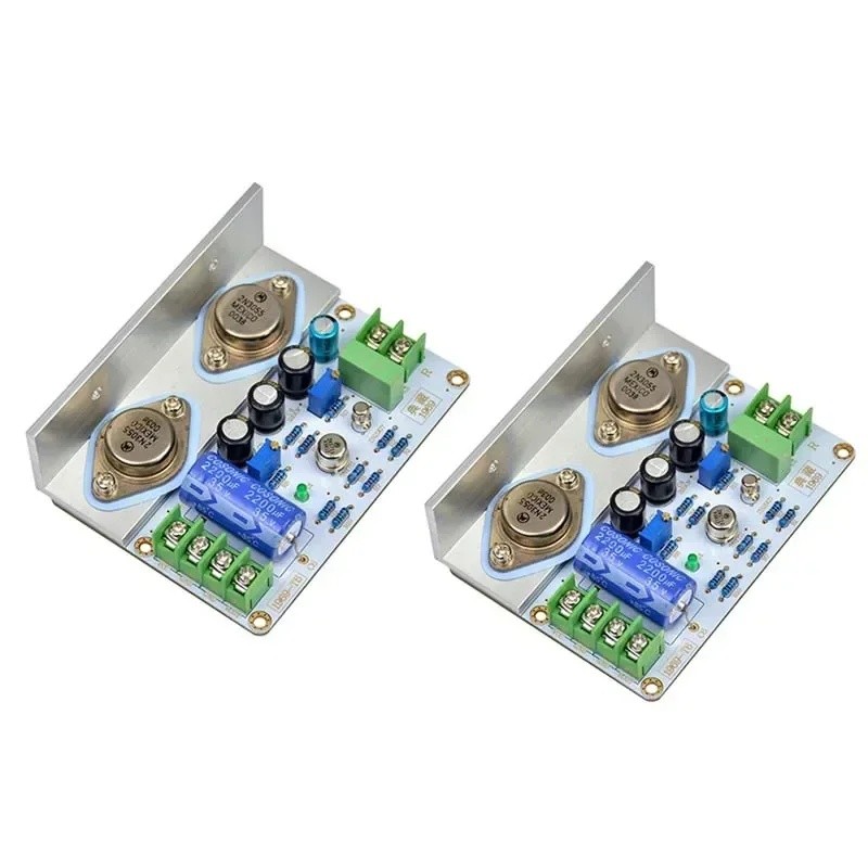 2 Chiếc JLH 1969 Lớp A Âm Thanh hifi Công Suất Bảng Khuếch Đại MOT / 2N3055 PCB Lắp Ráp Và Tự Làm Bộ