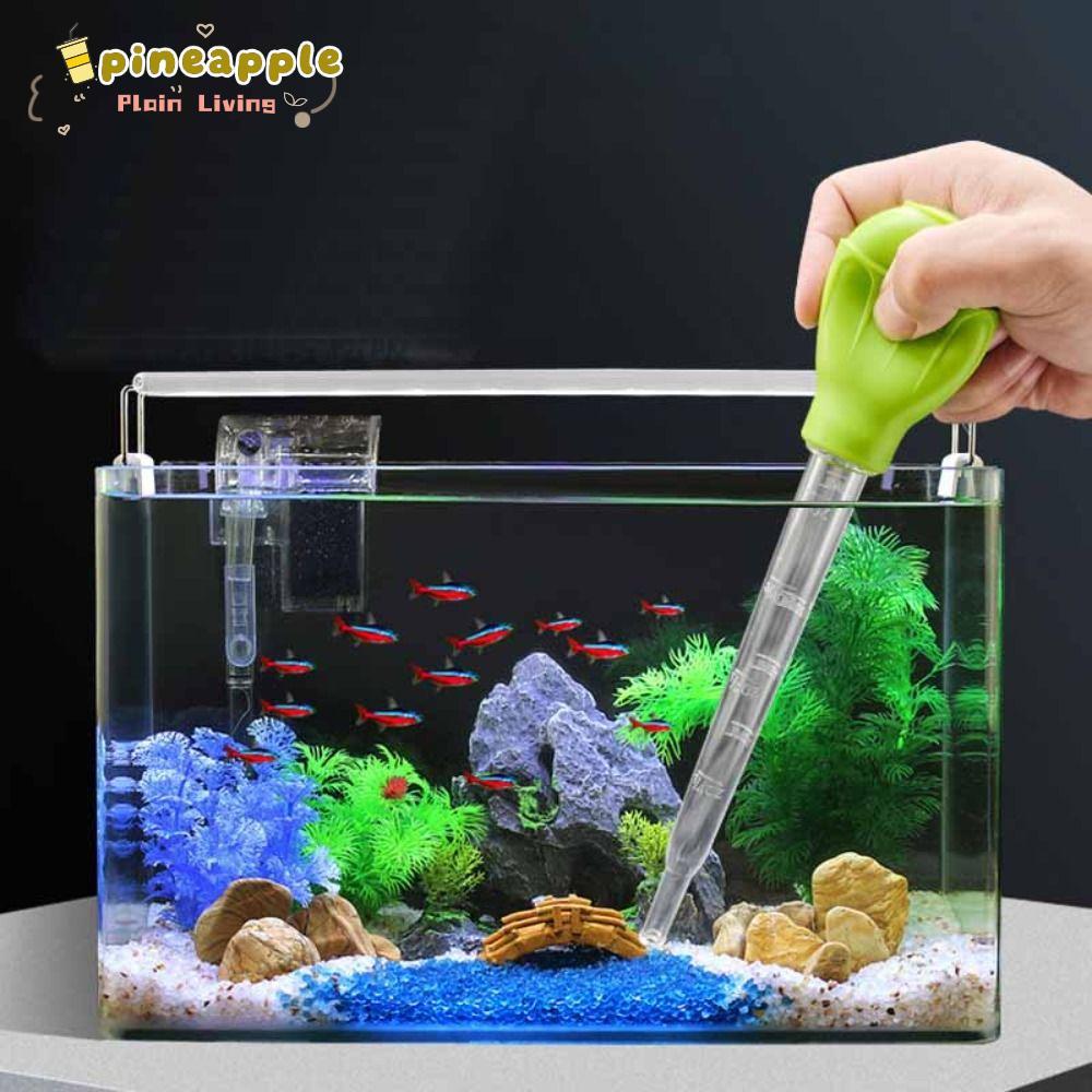 Dụng cụ làm sạch sỏi bể cá PINEAPH, Kéo dài máy bơm Siphon Pipet bể cá, Chất thải có ống nối dài Làm