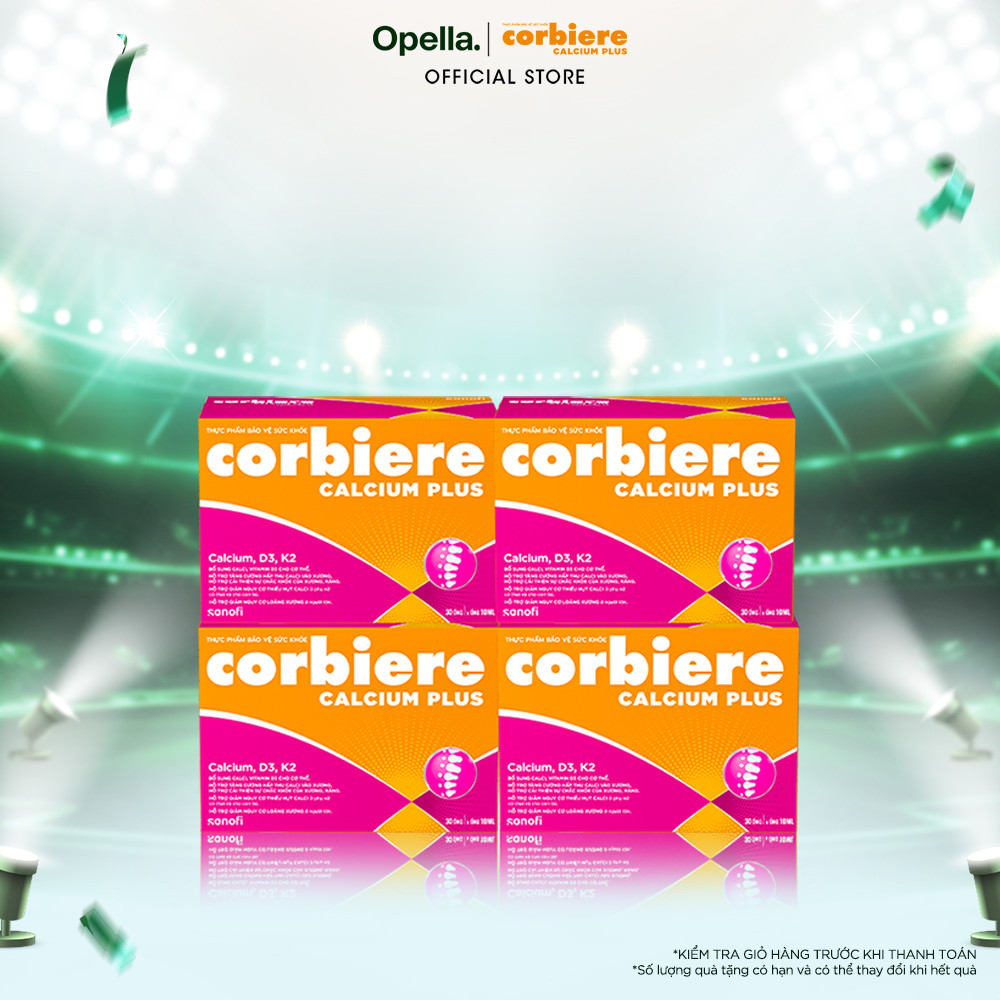Bộ 4 Thực phẩm bảo vệ sức khỏe Corbiere Calcium Plus