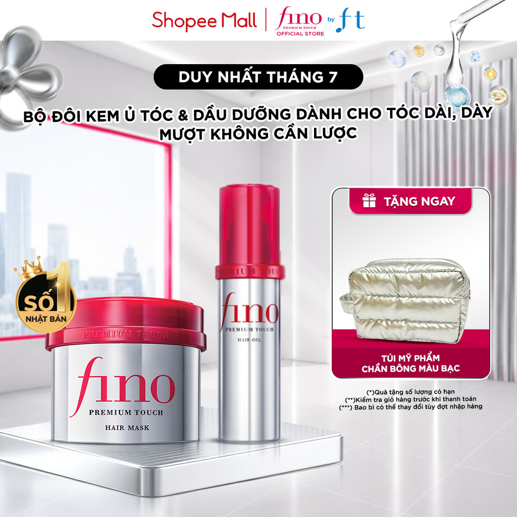 KEM Ủ TÓC CAO CẤP FINO PREMIUM TOUCH B 230G + DẦU DƯỠNG TÓC CAO CẤP FINO PREMIUM TOUCH HAIR OIL B 70
