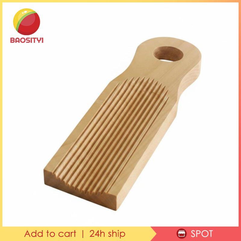 Gnocchi Board Gỗ nguyên khối Ridged Pasta Board Dụng cụ nấu ăn Thiết kế thủ công Lâu trôi