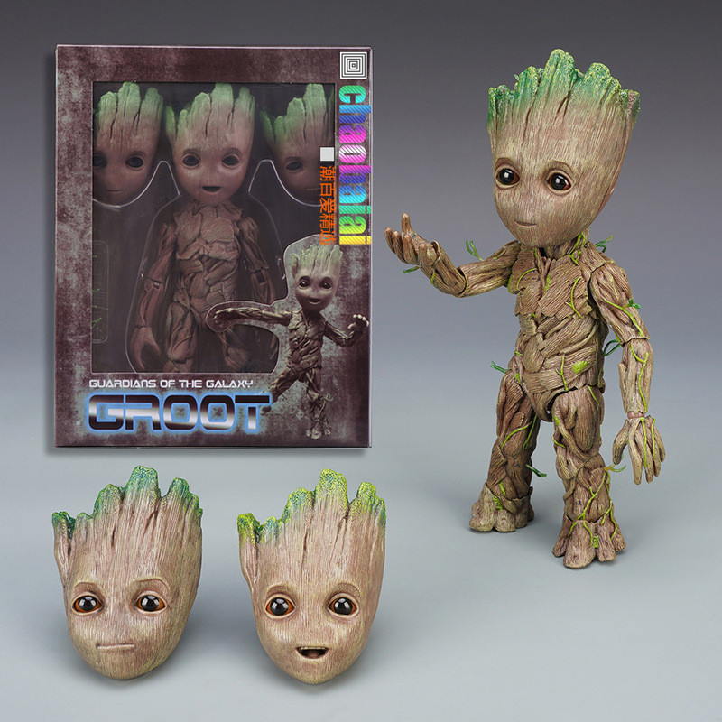 Galaxy Guard groot groot Little Treeman Baby HT Hộp đồ chơi mô hình di động