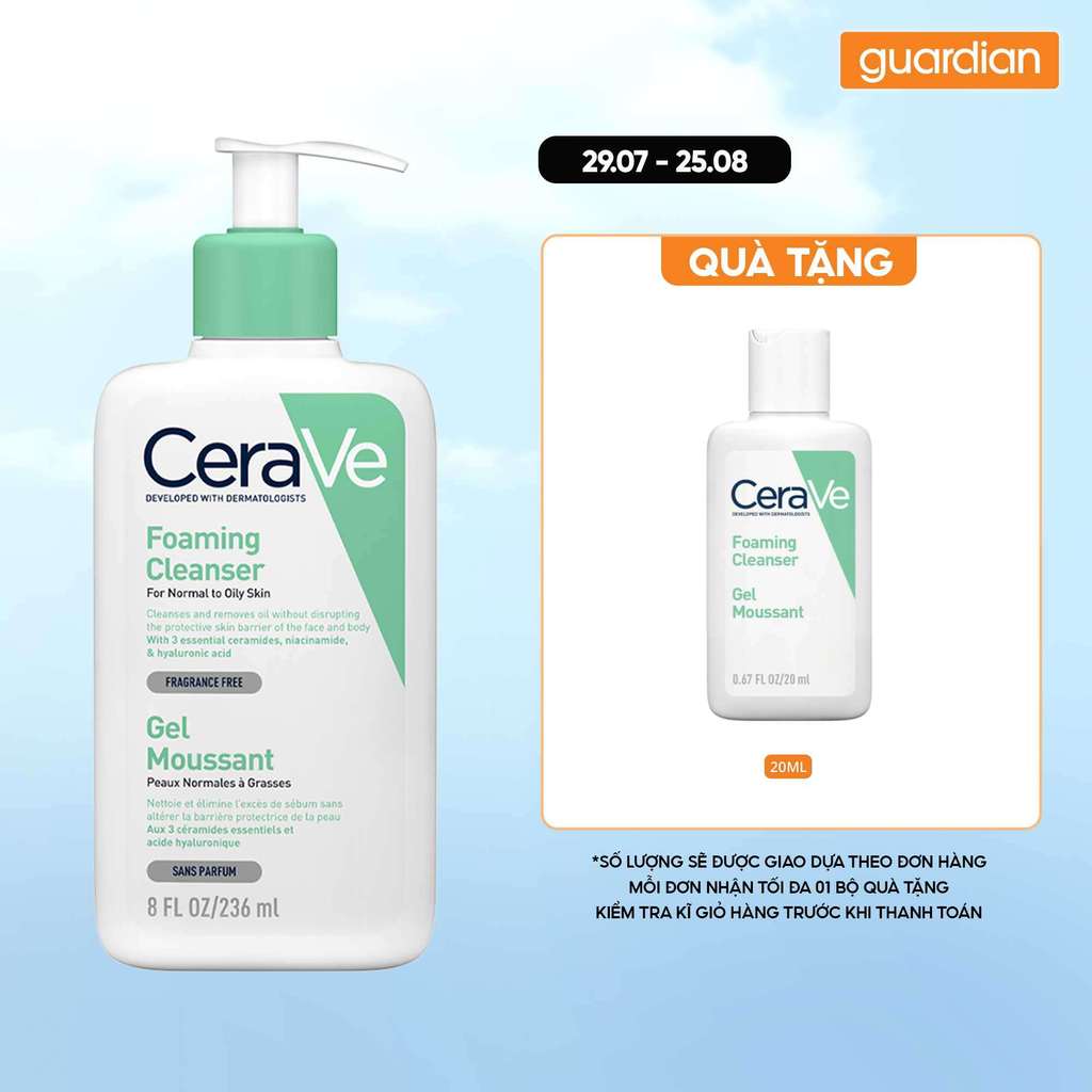 Sữa Rửa Mặt Giúp Làm Sạch Sâu Dành Cho Da Dầu Cerave 236Ml